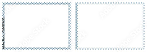 Certificate border frame ornamental design collection