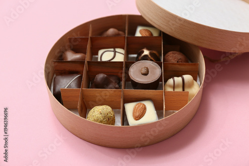Box with delicious chocolat...