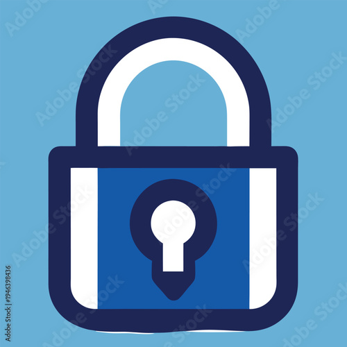 Lock icon vector illustration