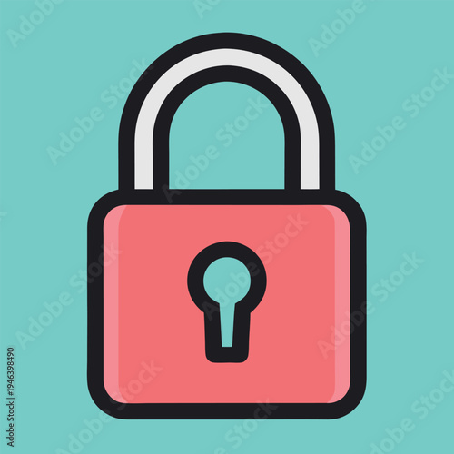 Lock icon vector illustration