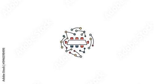 Colorful puzzle pieces coming together.