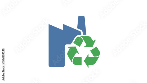Thumbs Up Recycling Symbol Logo Design.