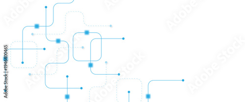 Abstract futuristic technology background. Technology background with crossed lines and dots.