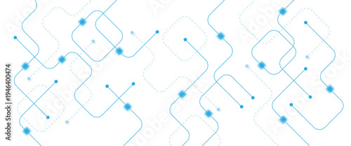 Abstract futuristic technology background. Technology background with crossed lines and dots.