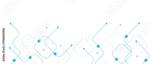 Abstract futuristic technology background. Technology background with crossed lines and dots.