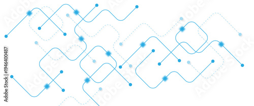 Abstract futuristic technology background. Technology background with crossed lines and dots.