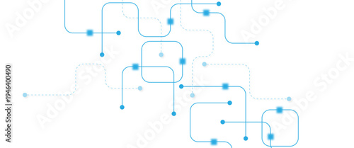 Abstract futuristic technology background. Technology background with crossed lines and dots.