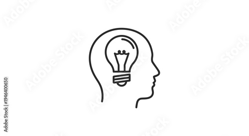 Creative Idea in Human Head.