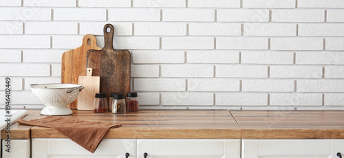 Kitchen utensils on counter...