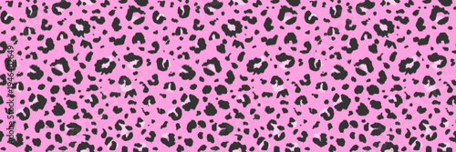 Glamour pink y2 leopard pattern. Seamless luxury African wildlife repeat. Abstract jaguar fur safari backdrop. Vector handdrawn animal fur bg. Cheetah panther surface pattern. Leopard print background