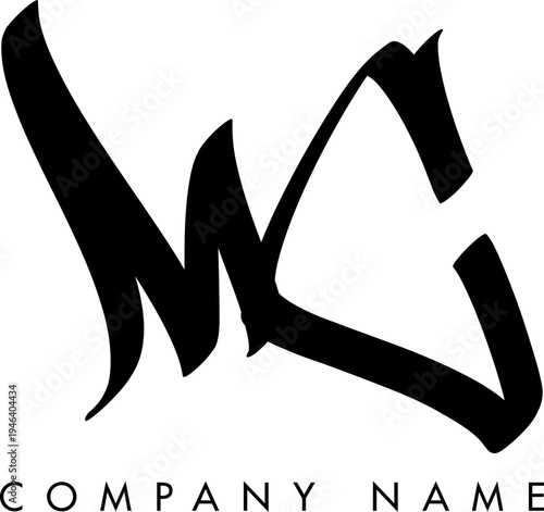 Creative Abstract Initial Letter MC Logo Design
