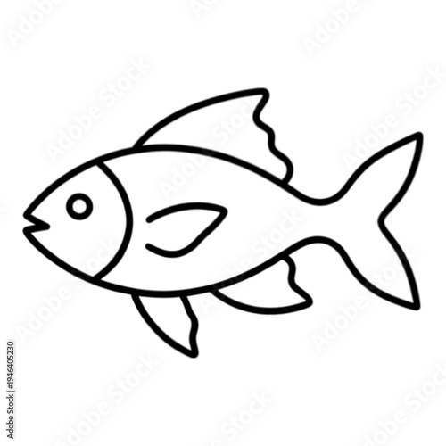 Fish Line Icon