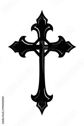 Classic Gothic Cross Symbol