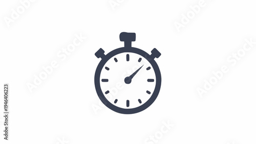 Stopwatch timer with black border.