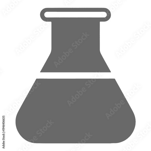 Laboratory Flask Outline Vector Icon