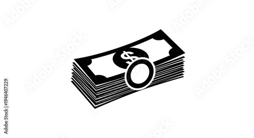 Stack of money with handcuffs on top.