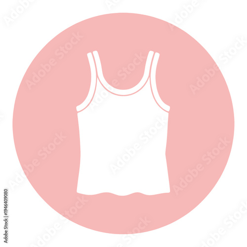 Tank Top Outline Flat Icon