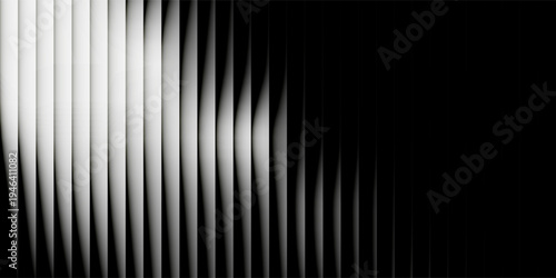 Abstract background with vertical lines in grayscale. The monochrome composition offers a sleek, modern visual effect, enhancing its sophisticated aesthetic.
