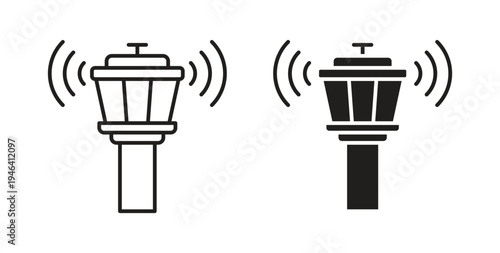 Control Tower icon symbol vector illustration. vector flat clipart object eps10