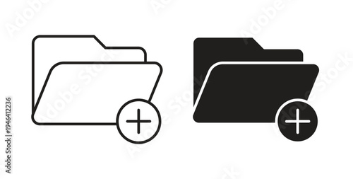 Create folder icon symbol vector illustration. vector flat clipart object eps10