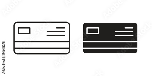 Credit card icon symbol vector illustration. vector flat clipart object eps10