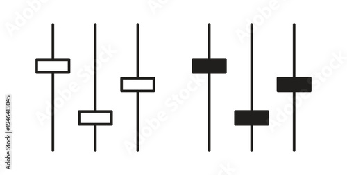 Equalizer icon symbol vector illustration. vector flat clipart object eps10