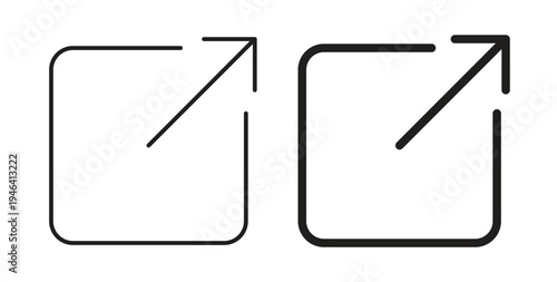 External link icon symbol vector illustration. vector flat clipart object eps10