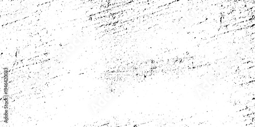 Subtle grunge scratch texture, faint black scuff marks and distressed speckles on white background, light worn print effect, minimal monochrome grunge overlay.