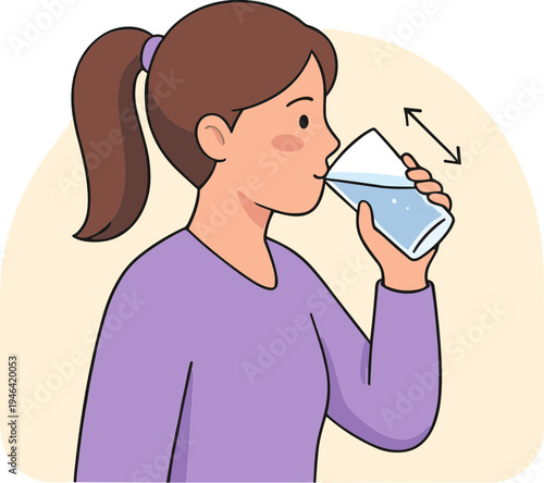 A woman drinks milk from a carton in the kitchen.
