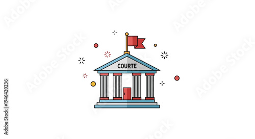 Court house building with columns.