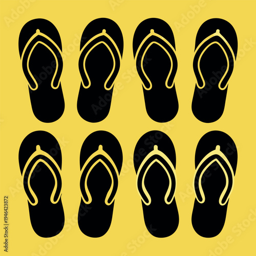 flip flops vector