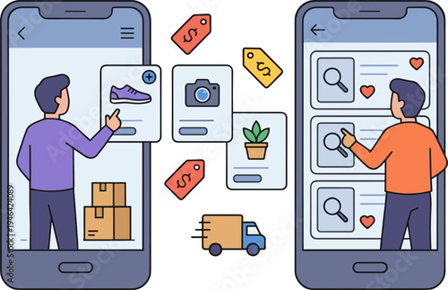 Business Marketplace Illustration