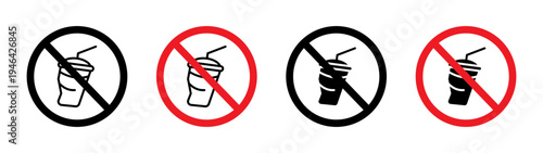 Dont throw away plastic signs set. vector illustration
