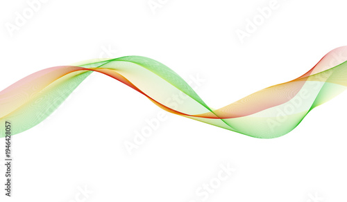 Canvastavla A colorful abstract line graph depicting fluid and dynamic movement patterns iso