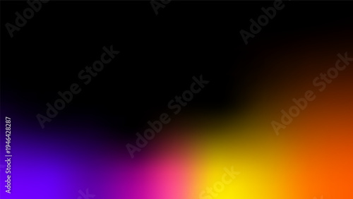 Abstract gradient rays and cinematic glare with rainbow reflections. Camera leak effect overlay texture for photo editing, film and vintage photography.
