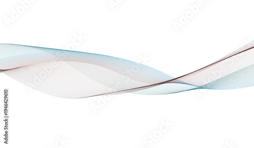 Canvas Print Abstract digital wave composition featuring intricate intersecting lines and a g