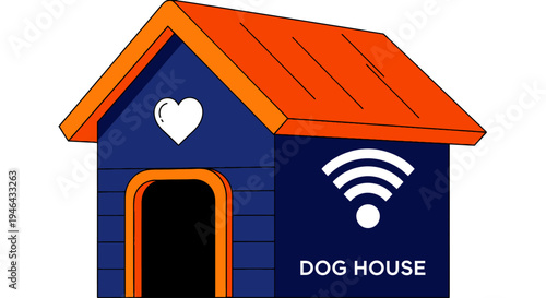 Smart home healthcare monitoring house with wifi remote patient care concept