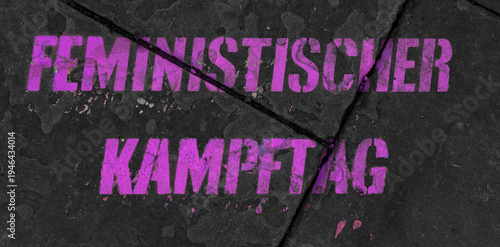 Vászonkép Feministischer Kampftag