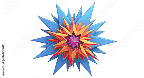 Explosion of Geometric Shapes