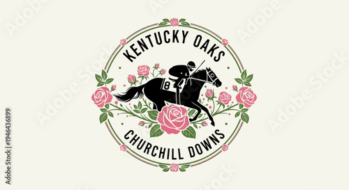 Horse Racing Sports Event Logo Design.