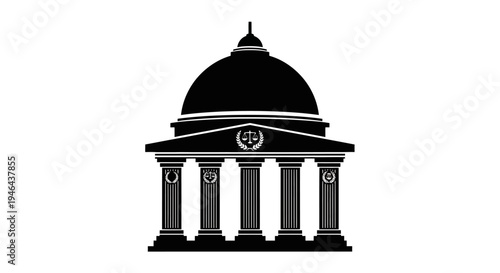 Dome Building Architecture Icon Design.