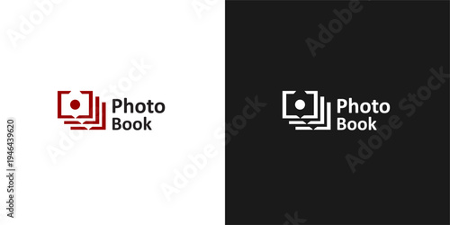 photo book vector logo design isolated 