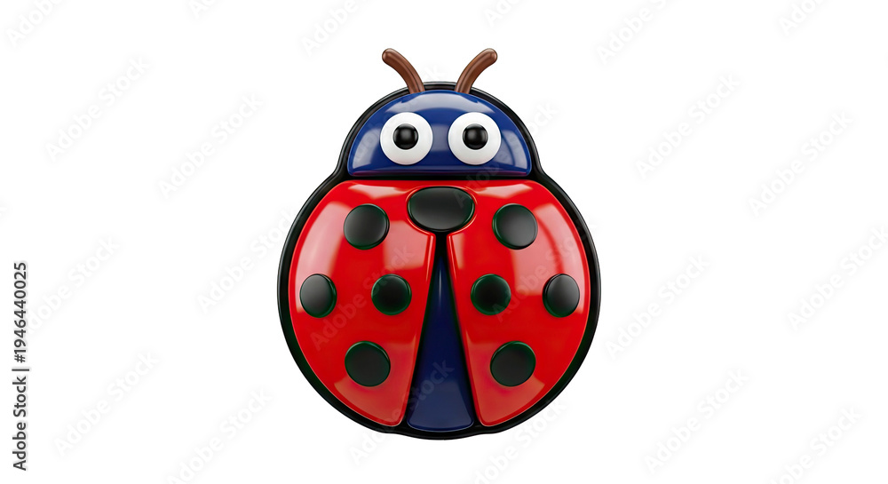 Obraz premium Cute 3D Ladybug Character