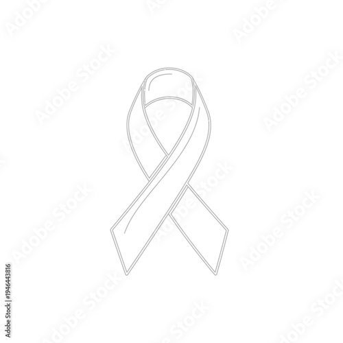 Awareness ribbon symbol for support and solidarity.