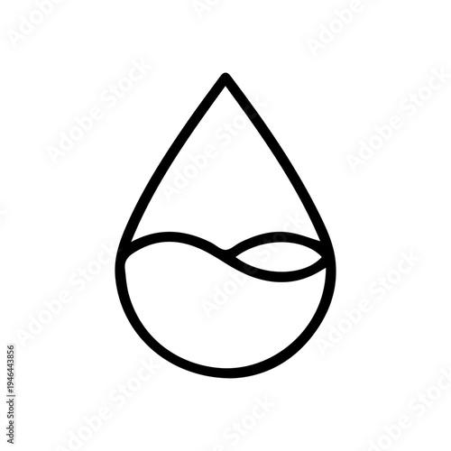 Pure Liquid Drop Icon Art