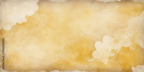 Vintage aged parchment texture provides a blank grungy brown design with antique stained patterns and a dirty retro beige surface for an ancient paper background backdrop