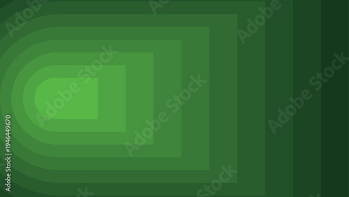 Green abstract background with vector squares and empty blank frame on a light wooden wall for interior room gallery art decoration