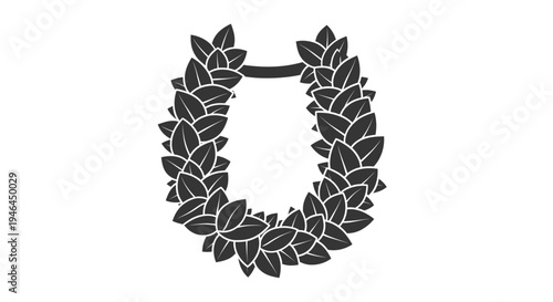 Laurel Wreath Decoration Floral Symbol.