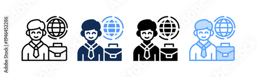 Diplomatic Mission Icon Multiple Style