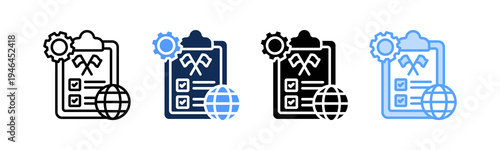 Diplomatic Protocol Icon Multiple Style